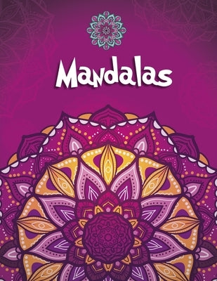 Mandalas: 100 Mandalas and Mandala Animals Together Relaxation Coloring Book For Girls by Simple Book