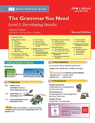 Developing Details: The Grammar You Need, Level 2 by Alves, Mark