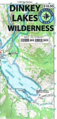Dinkey Lakes Wilderness Trail Map by Harrison, Tom