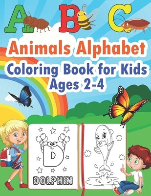 ABC Animals Alphabet Coloring Book for Kids Ages 2-4: Color the Animals While Learning the Abcs - Simple & Fun Pictures for Toddlers by Studio, Mini Coloring