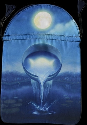Silver Witchcraft Tarot Satin Bag by Rivolli, Franco