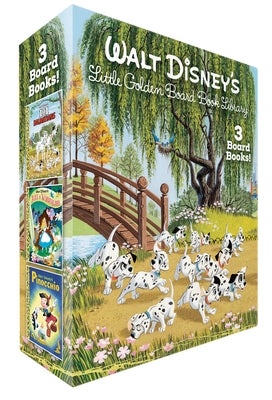 Walt Disney's Little Golden Board Book Library (Disney Classic): Pinocchio; Alice in Wonderland; 101 Dalmatians by Various