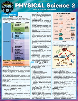 Physical Science 2 - Astronomy & Earth Science: Quickstudy Laminated Reference & Study Guide by Gardner, Jane
