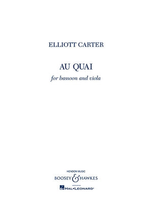 Au Quai: Bassoon and Viola by Carter, Elliott