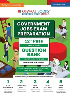 Oswaal Government Exams Question Bank 12th Pass General Awareness for 2024 Exam by Oswaal Editorial Board