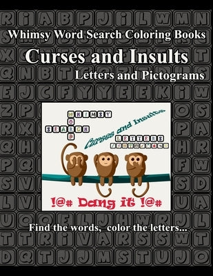 Whimsy Word Search, Curses and Insults, Letters and Pictograms by Mestepey, Claire