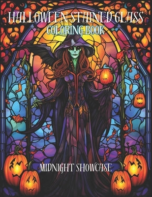 Halloween Stained Glass Coloring Book by Showcase, Midnight