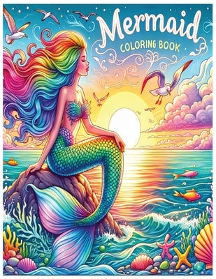Mermaid Anime Girls Coloring Book: 55 Cute Anime for Adult and Kids Adorable Kawaii Mermaid Coloring page for Anxiety, Stress Relief, and Mindfulness: by Zary, Az