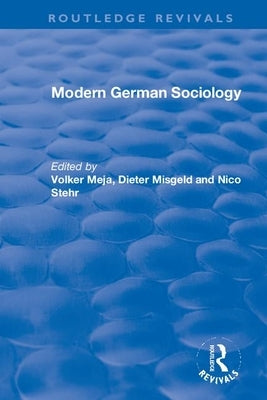 Modern German Sociology by Mejia, Volker