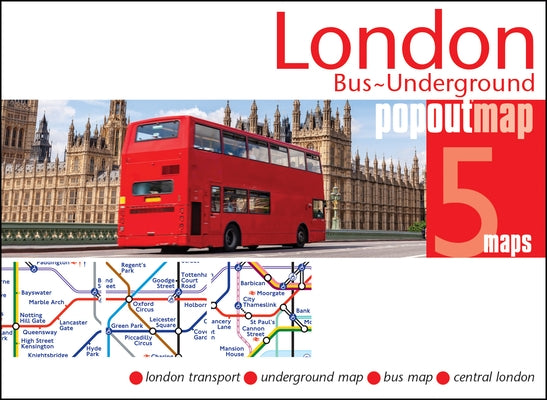 London Bus and Underground Popout Map by Maps, Popout