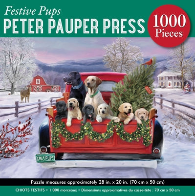 Festive Pups 1000-Piece Jigsaw Puzzle by 