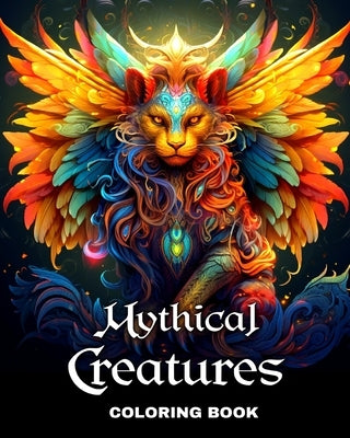 Mythical Creatures Coloring Book: Fantasy Creatures Coloring Sheets for Adults and Teens by Peay, Regina