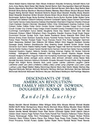 Descendants of the American Revolution: The Family History of Dowden, Dougherty, Roork & More by Taylor, M. Marie