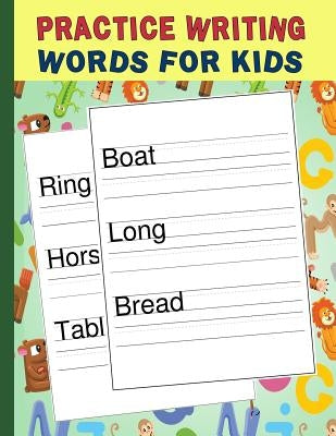 Practice Writing Words for Kids: Words Writing Exercise Workbook - Green by Educational, Bigfoot