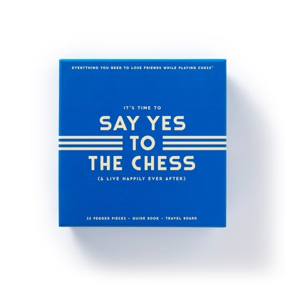 Say Yes to the Chess Game Set by Brass Monkey
