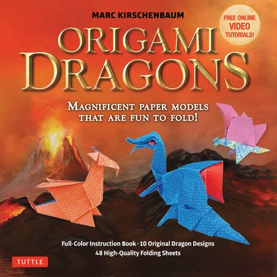 Origami Dragons Kit: Magnificent Paper Models That Are Fun to Fold! (Includes Free Online Video Tutorials) [With Book(s)] by Kirschenbaum, Marc