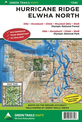 Hurricane Ridge * Elwha North, Wa No. 134s by Maps, Green Trails