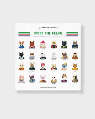 Guess the Feline Card Game - Artist Designed Quirky Cat Guessing Game for Families & Friends by Something, Journey Of