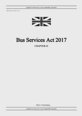 Bus Services Act 2017 (c. 21) by United Kingdom Legislation