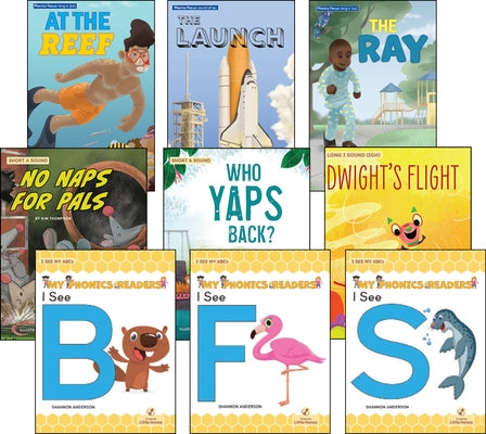My Phonics Decodable Readers and Marlin Single Book Complete Collection by Crabtree and Publishing, Seahorse