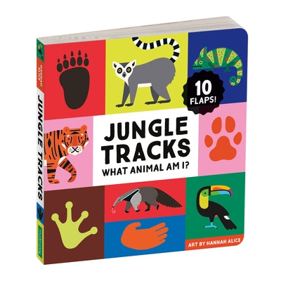Jungle Tracks Lift-The-Flap Board Book by Alice, Hannah