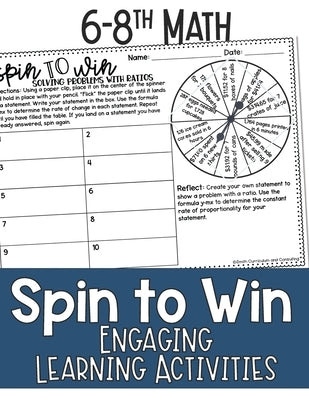 Math Games for Sixth, Seventh Grade, and Eighth Grade: Fun Math Practice & Activities for Kids Ages 12-15: Spin to Win - Engaging Learning Activities by Jochen, Jennifer Smith