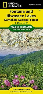 Fontana and Hiwassee Lakes Map [Nantahala National Forest] by National Geographic Maps