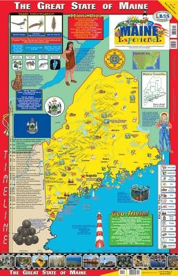 The Maine Experience Poster/Map! by Gallopade International