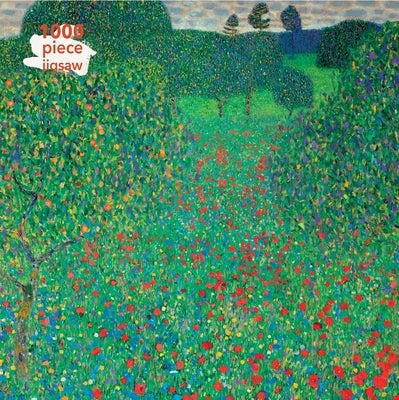 Adult Jigsaw Puzzle Gustav Klimt: Poppy Field: 1000-Piece Jigsaw Puzzles by Flame Tree Studio