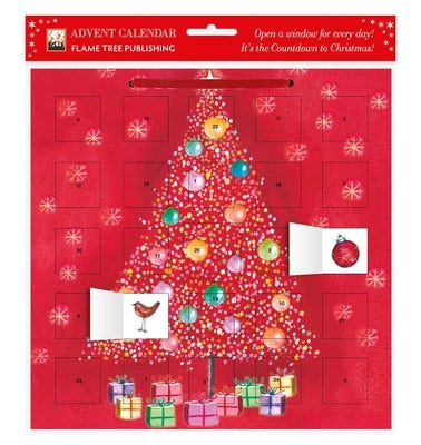 Bauble Tree Advent Calendar (with Stickers) by Flame Tree Studio