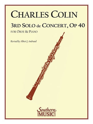 Third Solo de Concert: Oboe by Colin, Charles