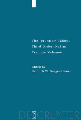 Tractate Yebamot by Guggenheimer, Heinrich W.