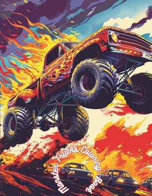 Monster Trucks Coloring Book: Fun Activity Book For Kids by J, Color Me