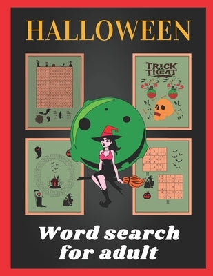 Halloween word search for adult: Halloween puzzle book by Halloween Word Search