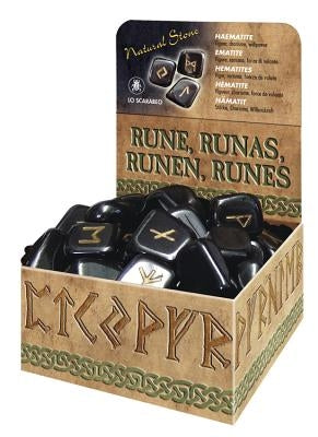 Hematite Natural Stone Runes by Lo Scarabeo