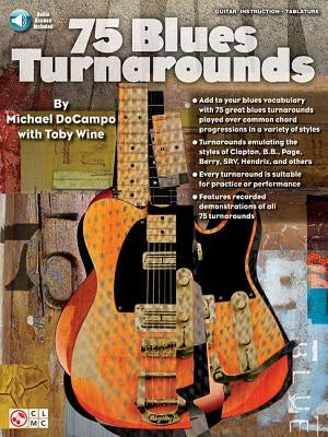 75 Blues Turnarounds [With CD (Audio)] by Wine, Toby