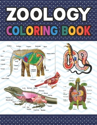 Zoology Coloring Book: Zoology Self Test Guide for Anatomy Students. Animal Art & Anatomy Workbook for Kids & Adults. Perfect Gift for Zoolog by Publication, Darjeylone
