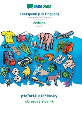 Leetspeak (US English) - čestina, p1c70r14l d1c710n4ry: BABADADA Leetspeak (US English) - Czech, visual dictionary by Babadada Gmbh