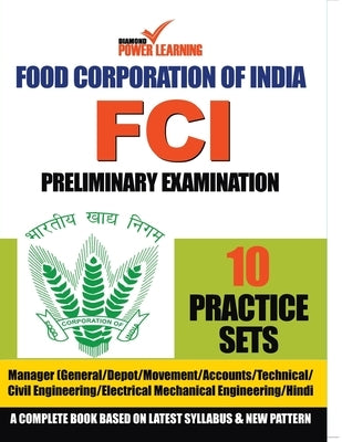 Food Corporation of India (FCI), Preliminary Examination 2019, in English (MANAGER) 10 PTP, English, Numerical Ability & Reasoning Ability by Power, Diamond Learning