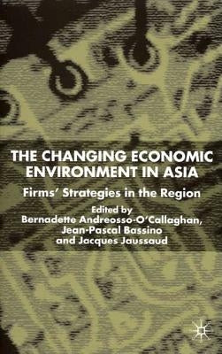 Changing Economic Environment in Asia: Firms' Strategies in the Region by Andreosso-O'Callaghan, B.