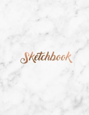 Sketchbook: Marble cover, sketchbook for Drawing, Coloring, Sketching and Doodling, 8.5 x 11 110 pages by Rusbel, Yeraldi