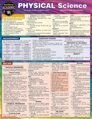 Physical Science - Physics & Chemistry: A Quickstudy Laminated Reference Guide by Gardner, Jane