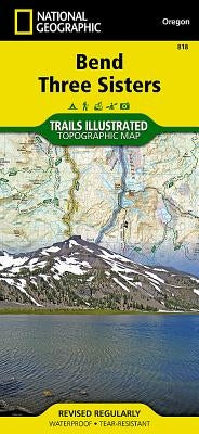 Bend, Three Sisters Map by National Geographic Maps