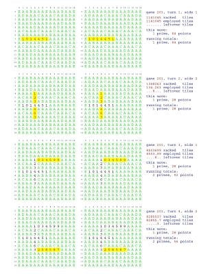 Prime Scrabble Examples 201-250 by Gurtowski, Francis