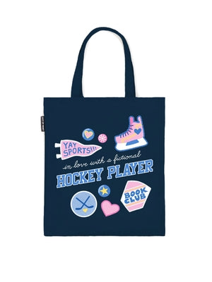 In Love with a Fictional Hockey Player Tote Bag by Out of Print
