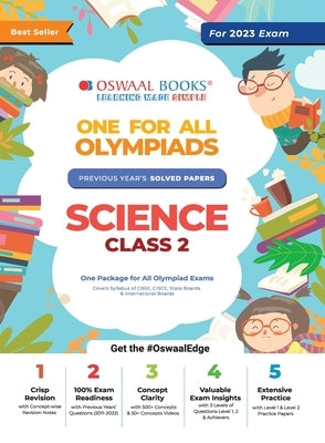 Oswaal One For All Olympiad Previous Years' Solved Papers, Class-2 Science Book (For 2023 Exam) by Oswaal Editorial Board