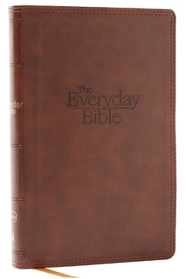 Nkjv, the Everyday Bible, Leathersoft, Brown, Red Letter, Comfort Print: 365 Daily Readings Through the Whole Bible by 