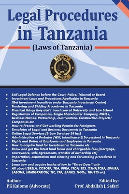 Selected Legal Procedures in Tanzania: Laws of Tanzania by Kalomo, Paulo Karlo