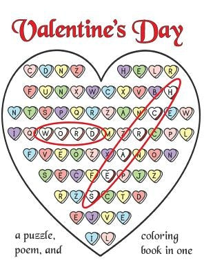 Valentine's Day Word Search: A Puzzle, Poem, and Coloring Book in One by Puzzle Color