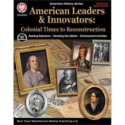 American Leaders & Innovators: Colonial Times to Reconstruction Workbook by Hicken, Victor